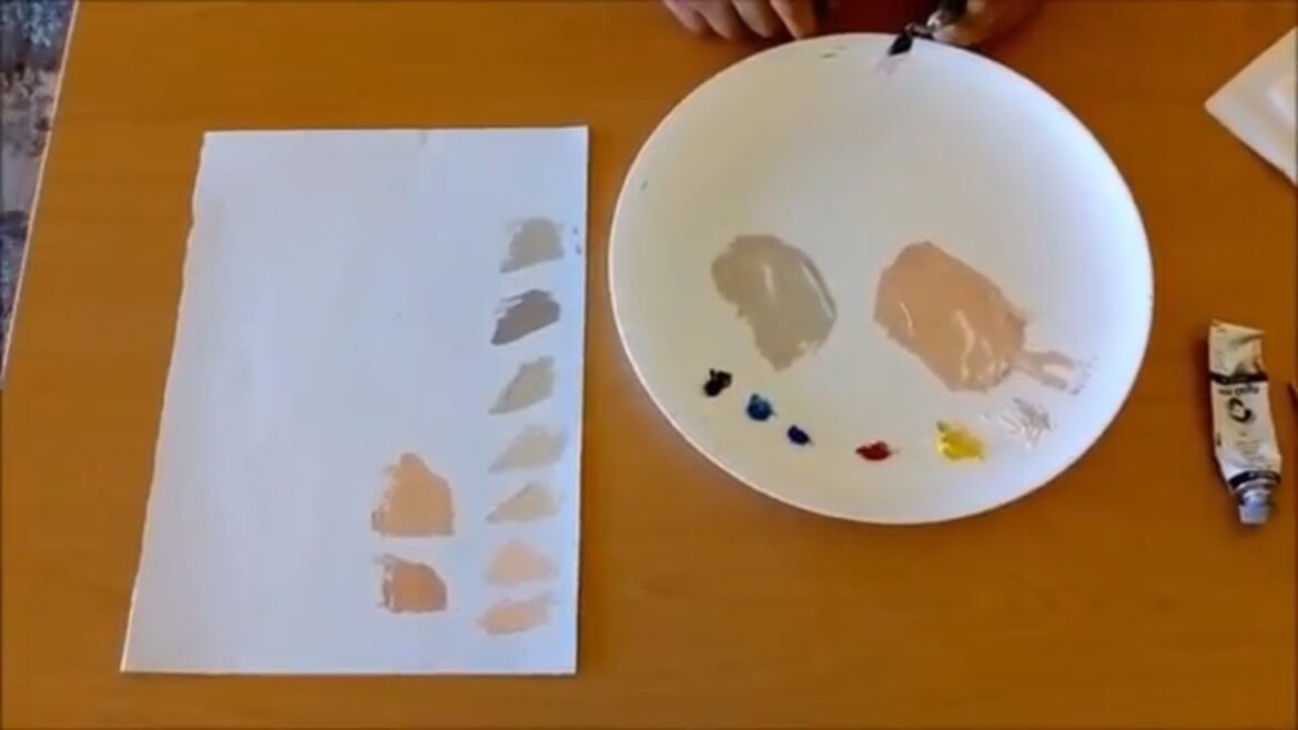 Wie mischt man Hautfarbe