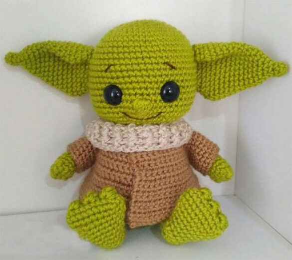 Baby Yoda häkeln Anleitung - Schritt für Schritt - kostenlos - ZBuzz